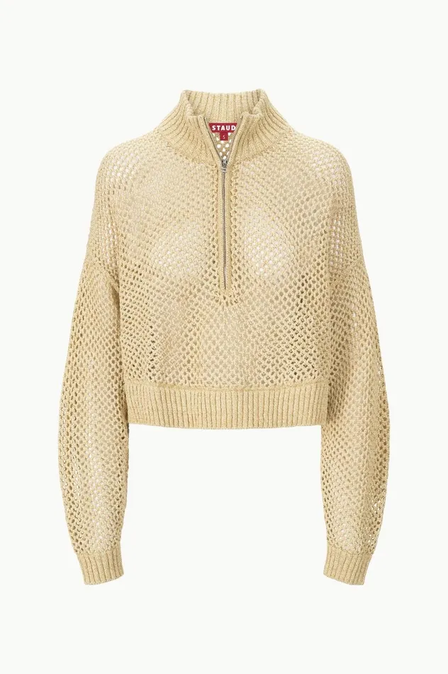 Women CoverUps STAUD STAUD CROPPED HAMPTON SWEATER NATURAL Women CoverUps STAUD STAUD CROPPED HAMPTON SWEATER NATURAL