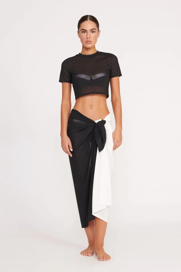 Women CoverUps STAUD STAUD FERNANDA TOP BLACK Women CoverUps STAUD STAUD FERNANDA TOP BLACK