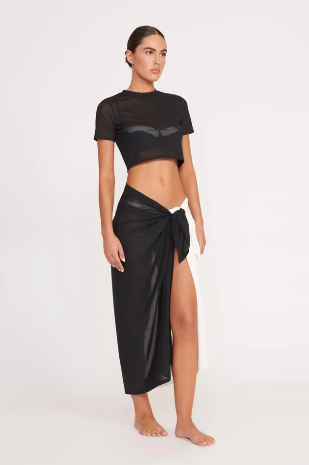 Women CoverUps STAUD STAUD FERNANDA TOP BLACK Women CoverUps STAUD STAUD FERNANDA TOP BLACK