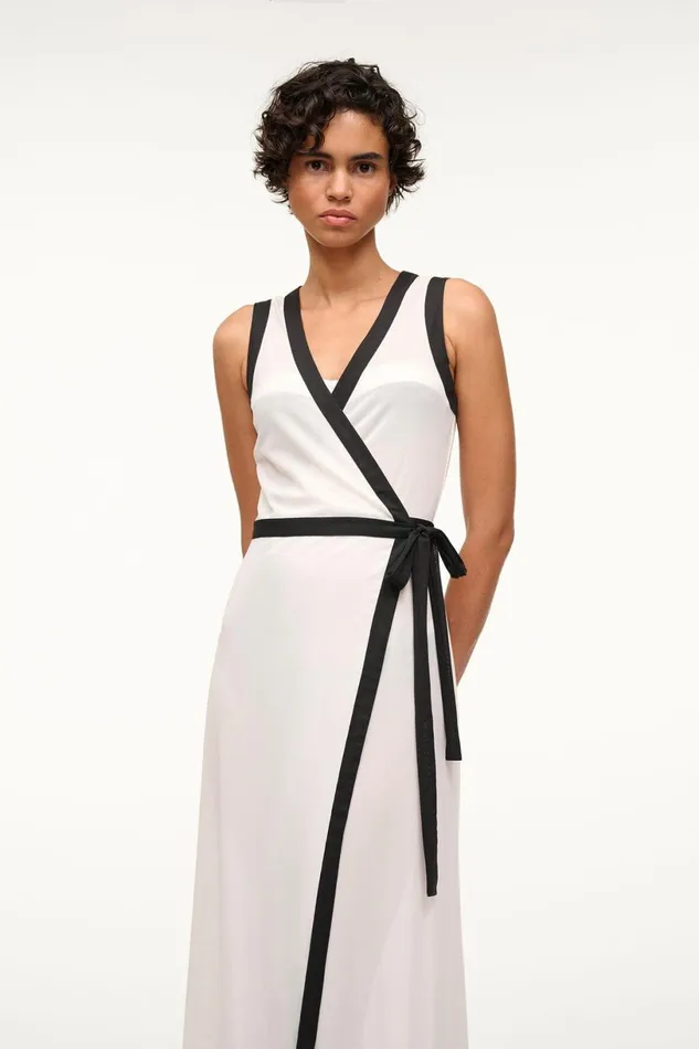 Women CoverUps STAUD STAUD ISCHIA COVERUP DRESS WHITE BLACK Women CoverUps STAUD STAUD ISCHIA COVERUP DRESS WHITE BLACK
