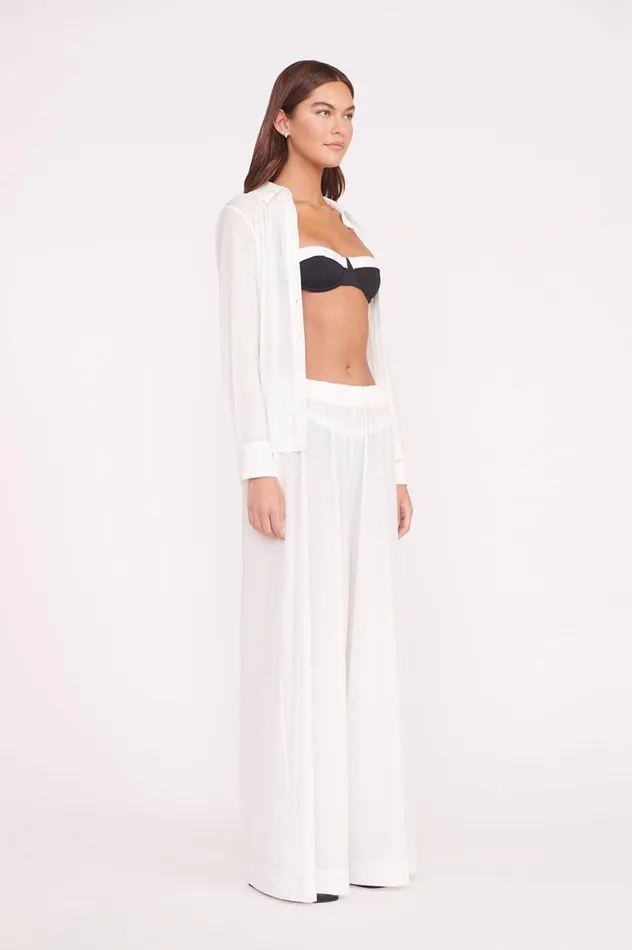 Women CoverUps STAUD STAUD MARZA PANT WHITE Women CoverUps STAUD STAUD MARZA PANT WHITE