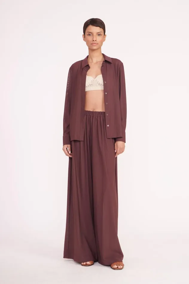 Women CoverUps STAUD STAUD MIRIAM TOP BARK Women CoverUps STAUD STAUD MIRIAM TOP BARK