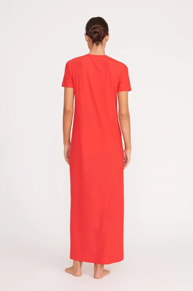 Women CoverUps STAUD STAUD OTTILIE DRESS RED ROSE Women CoverUps STAUD STAUD OTTILIE DRESS RED ROSE
