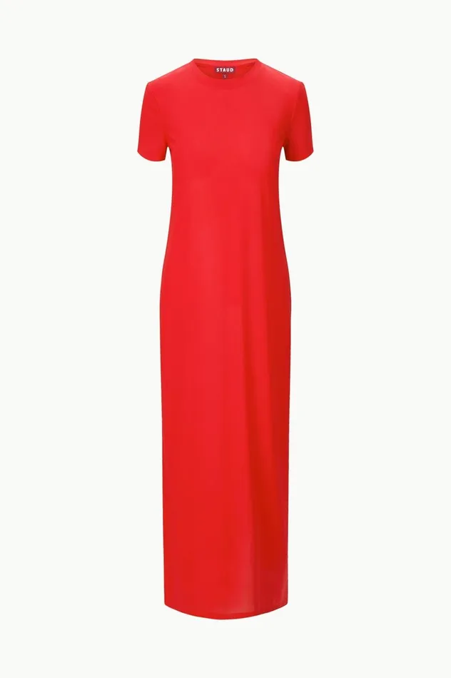 Women CoverUps STAUD STAUD OTTILIE DRESS RED ROSE Women CoverUps STAUD STAUD OTTILIE DRESS RED ROSE
