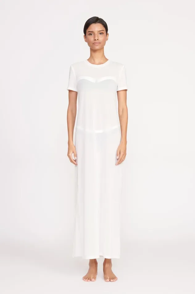 Women CoverUps STAUD STAUD OTTILIE DRESS WHITE