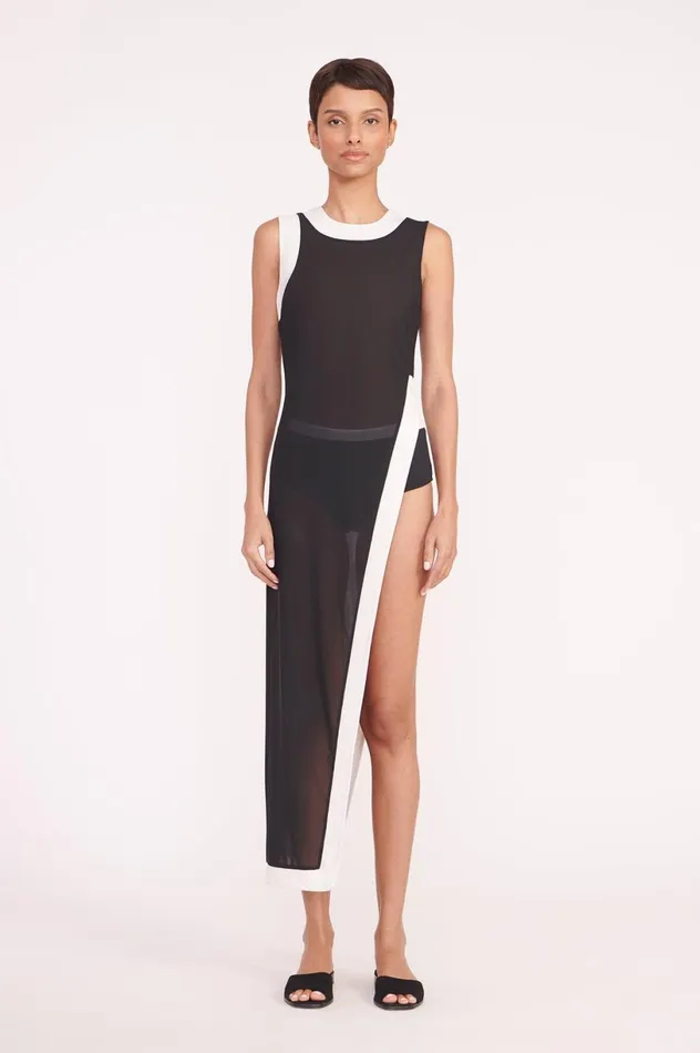 Women CoverUps STAUD STAUD POINTER COVERUP BLACK WHITE