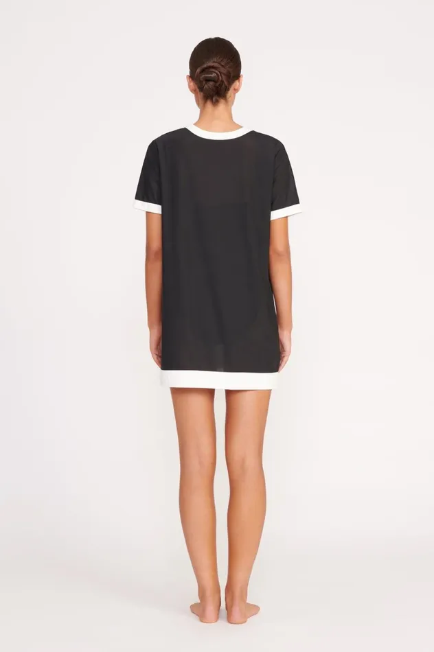 Women CoverUps STAUD STAUD SELAH DRESS BLACK WHITE Women CoverUps STAUD STAUD SELAH DRESS BLACK WHITE