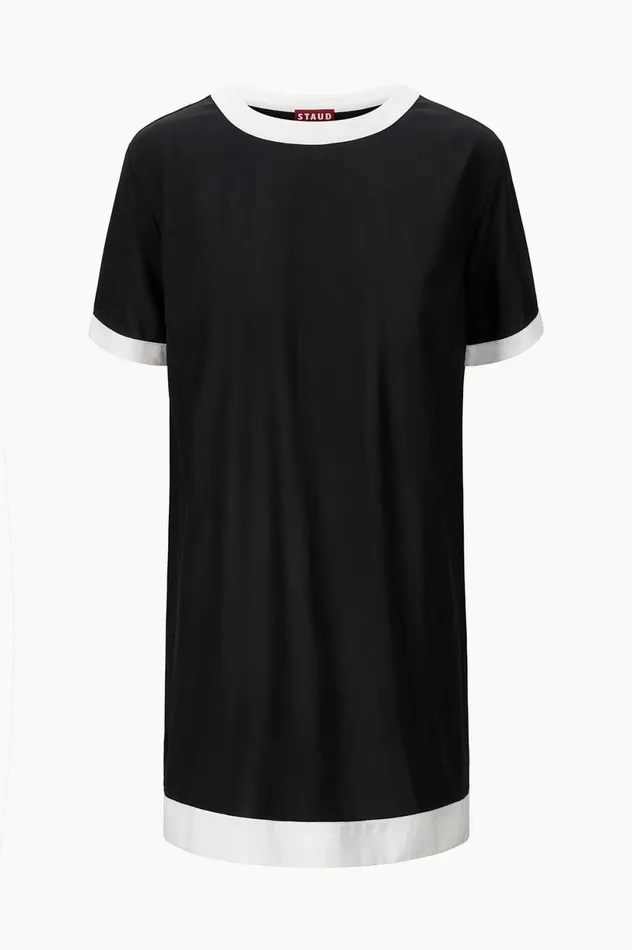 Women CoverUps STAUD STAUD SELAH DRESS BLACK WHITE Women CoverUps STAUD STAUD SELAH DRESS BLACK WHITE