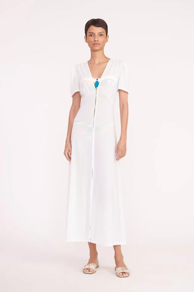 Women CoverUps STAUD STAUD SONYA COVERUP WHITE