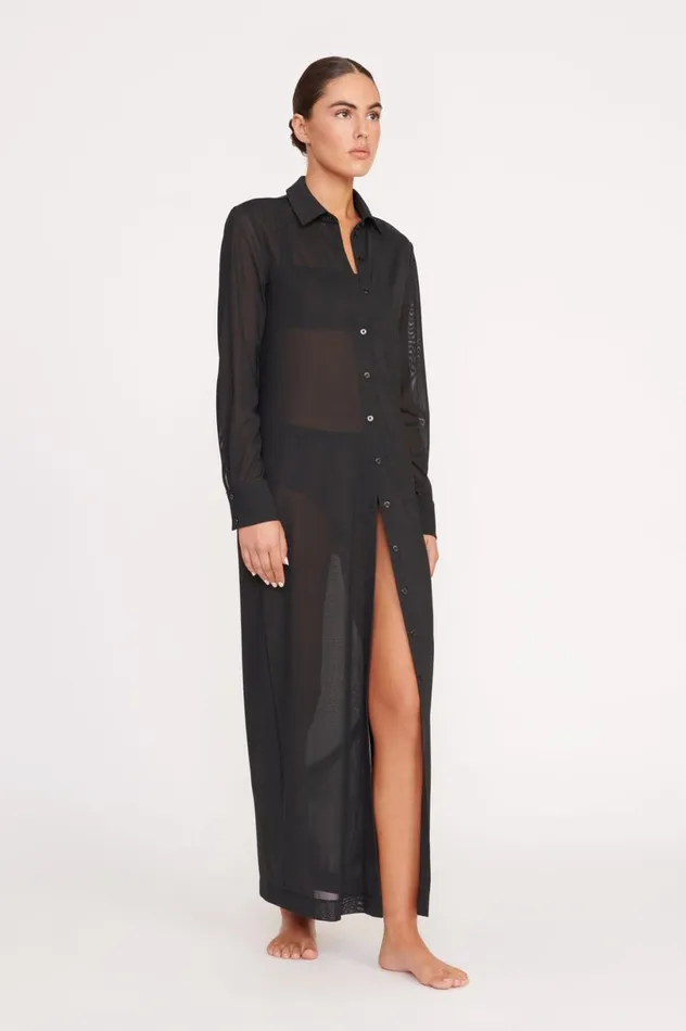 Women CoverUps STAUD STAUD VITA DRESS BLACK Women CoverUps STAUD STAUD VITA DRESS BLACK