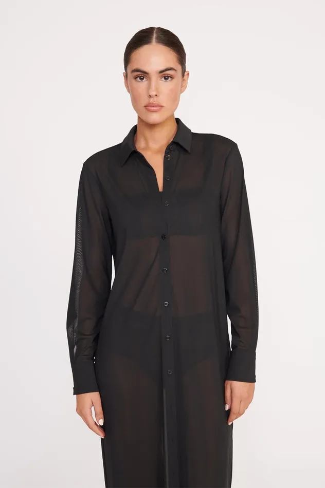 Women CoverUps STAUD STAUD VITA DRESS BLACK Women CoverUps STAUD STAUD VITA DRESS BLACK