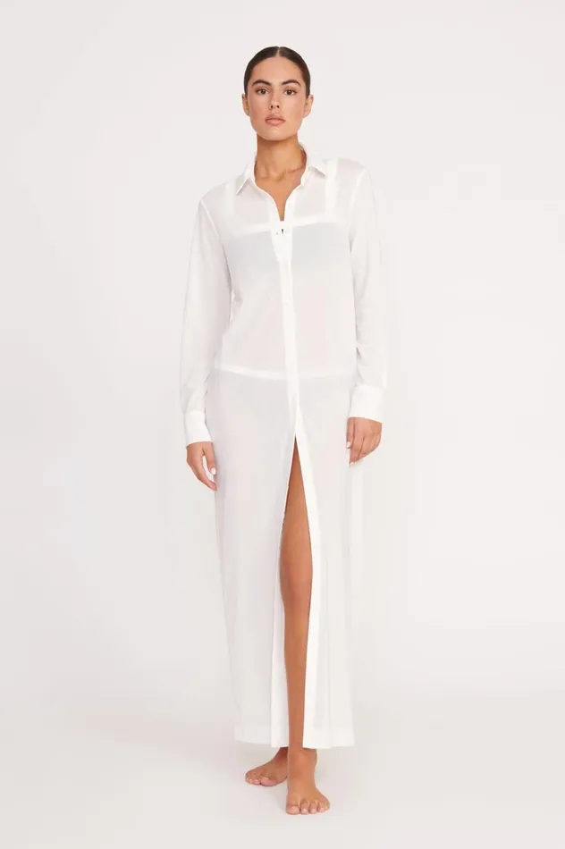 Women CoverUps STAUD STAUD VITA DRESS WHITE