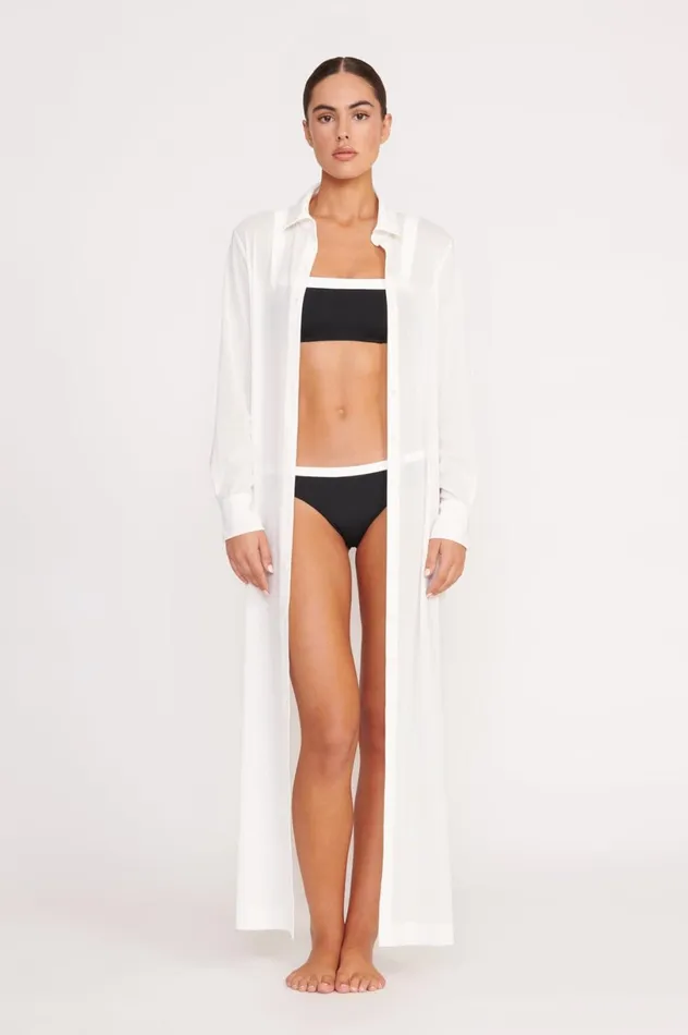 Women CoverUps STAUD STAUD VITA DRESS WHITE Women CoverUps STAUD STAUD VITA DRESS WHITE