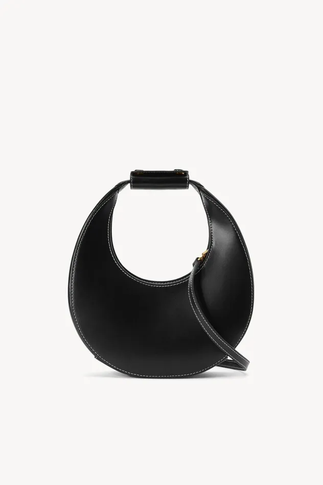Women Crossbody STAUD MINI MOON BAG BLACK