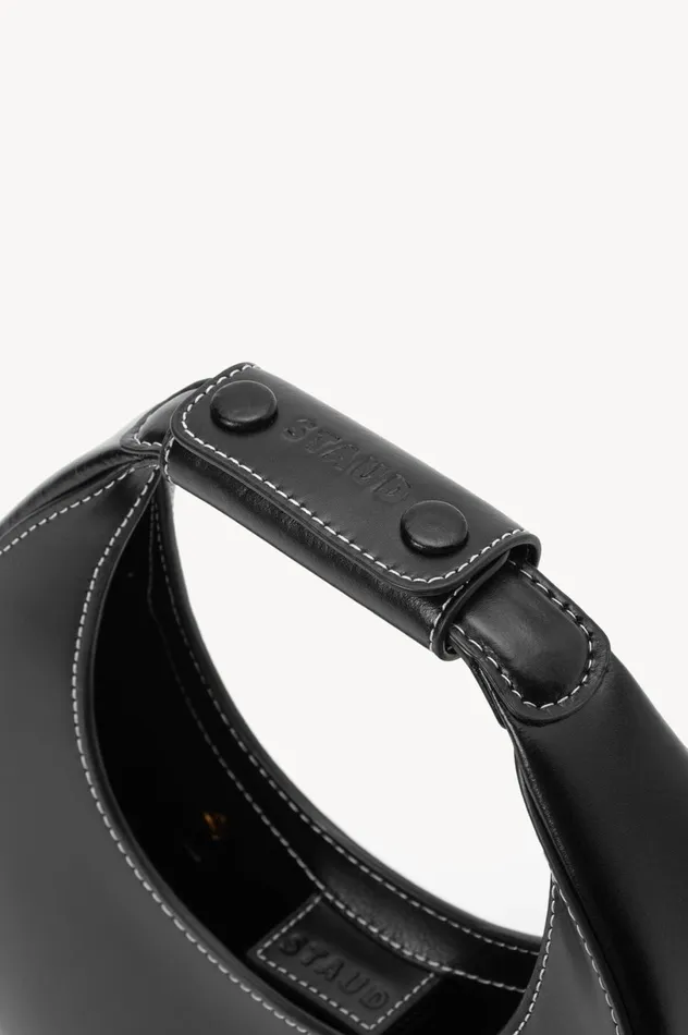 Women Crossbody STAUD MINI MOON BAG BLACK Women Crossbody STAUD MINI MOON BAG BLACK