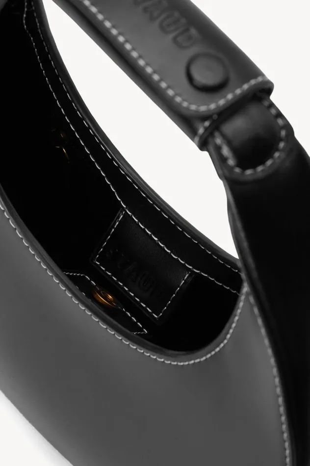 Women Crossbody STAUD MINI MOON BAG BLACK Women Crossbody STAUD MINI MOON BAG BLACK