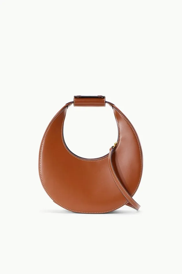 Women Crossbody STAUD MINI MOON BAG TAN