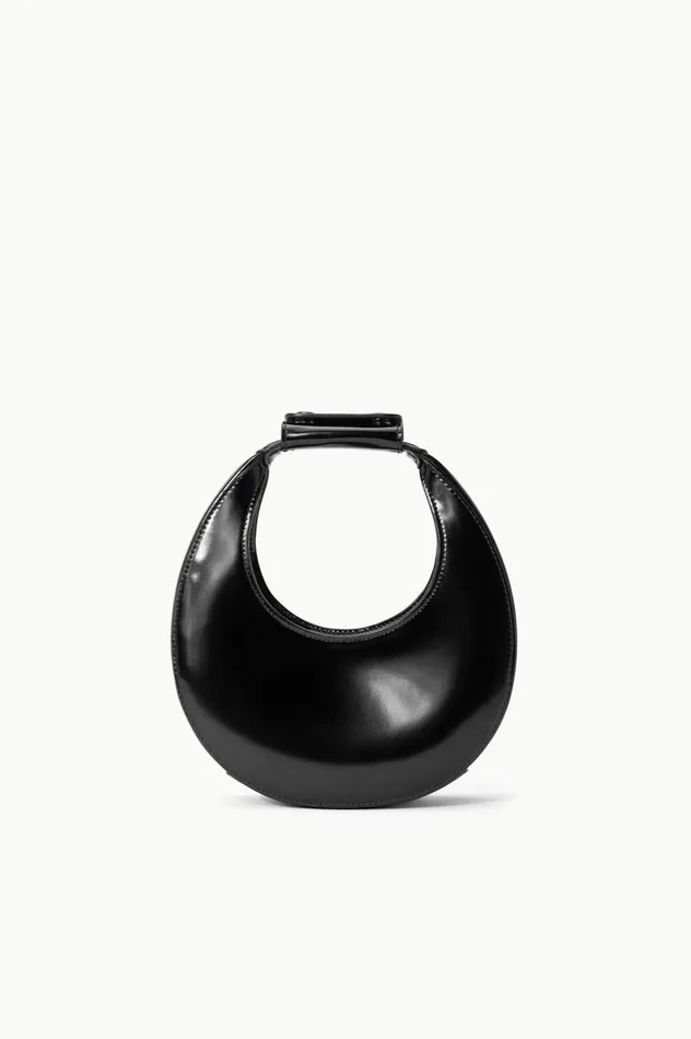 Women Crossbody STAUD STAUD GOOD NIGHT MOON BAG BLACK
