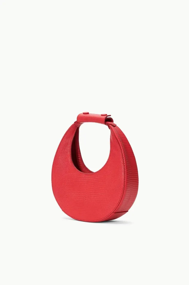Women Crossbody STAUD STAUD GOODNIGHT MOON BAG RED ROSE Women Crossbody STAUD STAUD GOODNIGHT MOON BAG RED ROSE