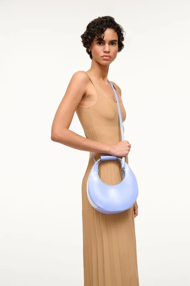 Women Crossbody STAUD STAUD MINI MOON BAG BLUE HYDRANGEA Women Crossbody STAUD STAUD MINI MOON BAG BLUE HYDRANGEA