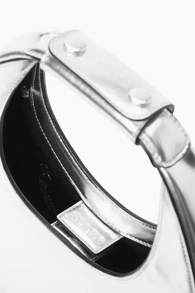 Women Crossbody STAUD STAUD MINI MOON BAG CHROME Women Crossbody STAUD STAUD MINI MOON BAG CHROME