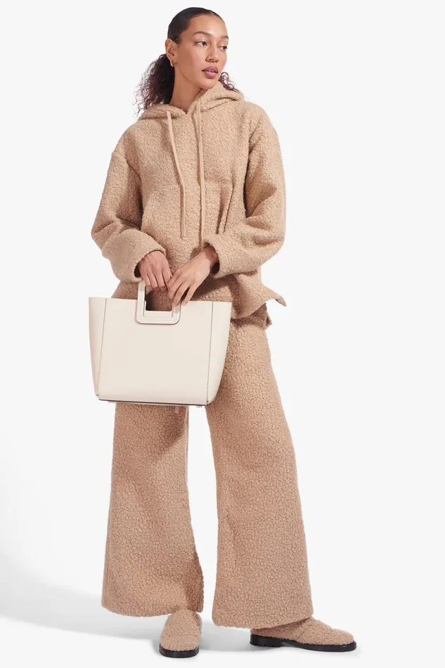 Women Crossbody STAUD STAUD SHIRLEY LEATHER TOTE BAG CREAM Women Crossbody STAUD STAUD SHIRLEY LEATHER TOTE BAG CREAM