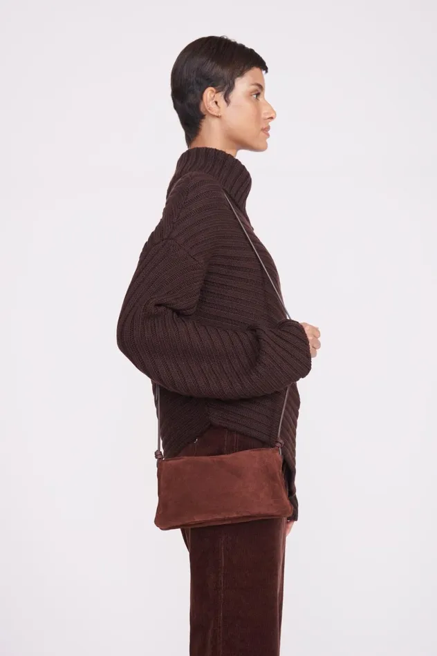 Women Crossbody STAUD STAUD VIVI CROSSBODY BAG MAHOGANY Women Crossbody STAUD STAUD VIVI CROSSBODY BAG MAHOGANY