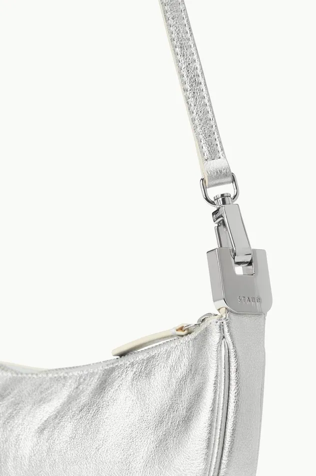 Women Crossbody STAUD STAUD WALKER CROSSBODY BAG SILVER Women Crossbody STAUD STAUD WALKER CROSSBODY BAG SILVER