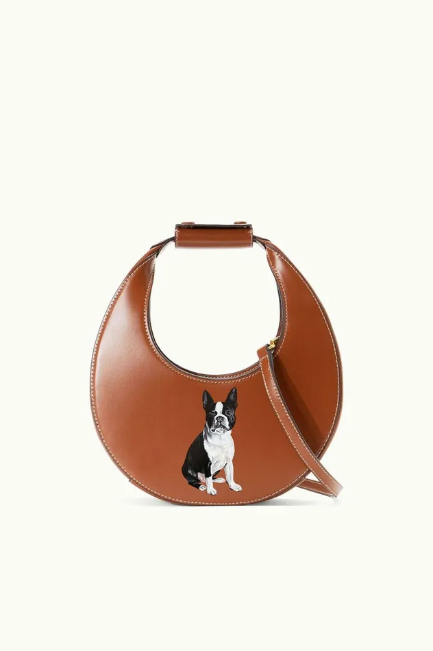 Women Custom Handbags STAUD STAUD CUSTOM MINI MOON BAG TAN