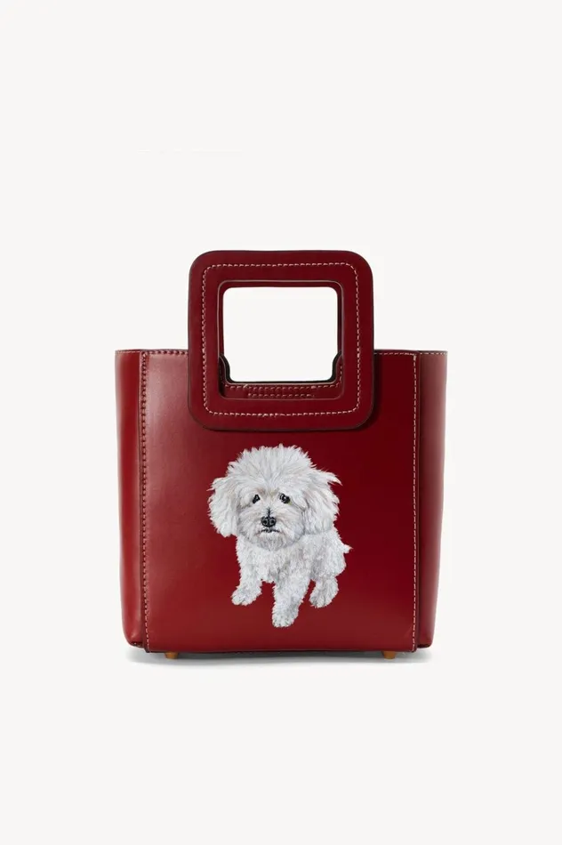 Women Custom Handbags STAUD STAUD CUSTOM MINI SHIRLEY LEATHER BAG COGNAC