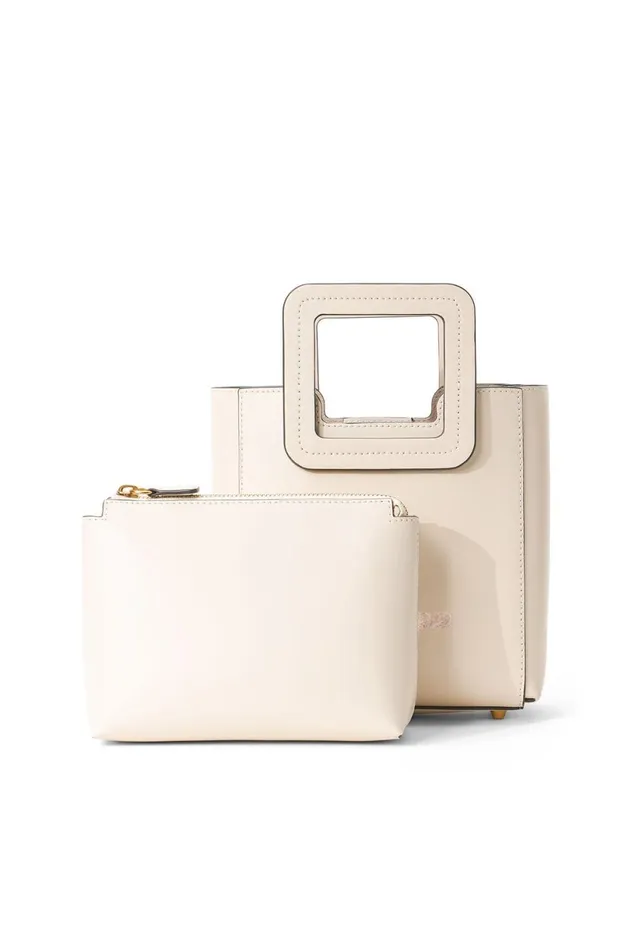 Women Custom Handbags STAUD STAUD CUSTOM MINI SHIRLEY LEATHER BAG CREAM Women Custom Handbags STAUD STAUD CUSTOM MINI SHIRLEY LEATHER BAG CREAM