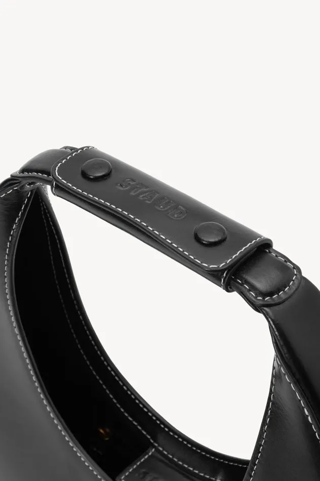 Women Custom Handbags STAUD STAUD CUSTOM MOON BAG BLACK Women Custom Handbags STAUD STAUD CUSTOM MOON BAG BLACK