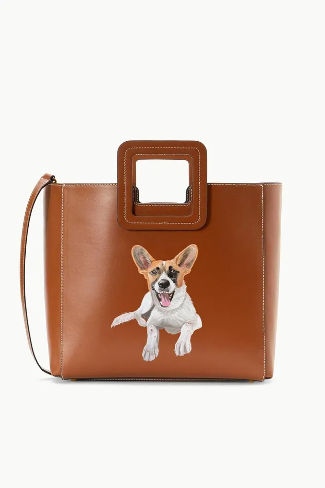 Women Custom Handbags STAUD STAUD CUSTOM SHIRLEY LEATHER BAG SADDLE