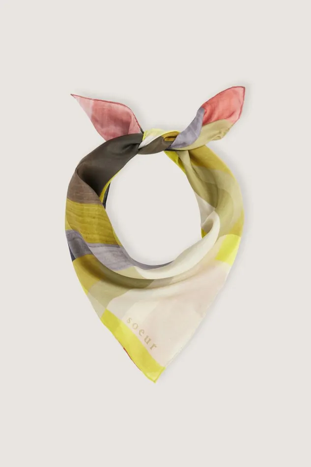Women DALTON SCARF Yellowkhaki Soeur Scarves