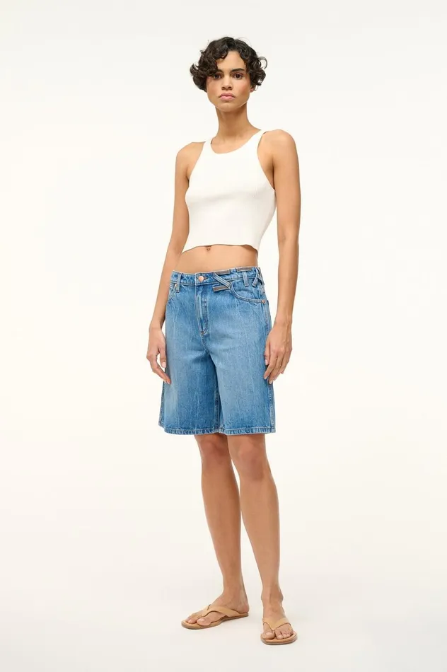Women Denim STAUD STAUD WRANGLER THE BERMUDA SHORT