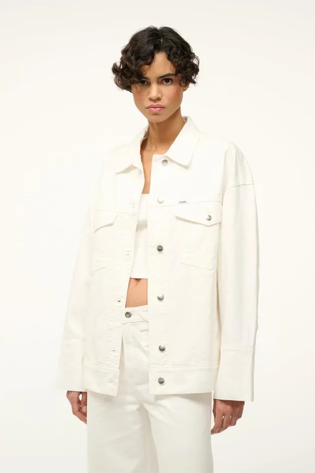 Women Denim STAUD STAUD WRANGLER THE BIGGEST JEAN JACKET