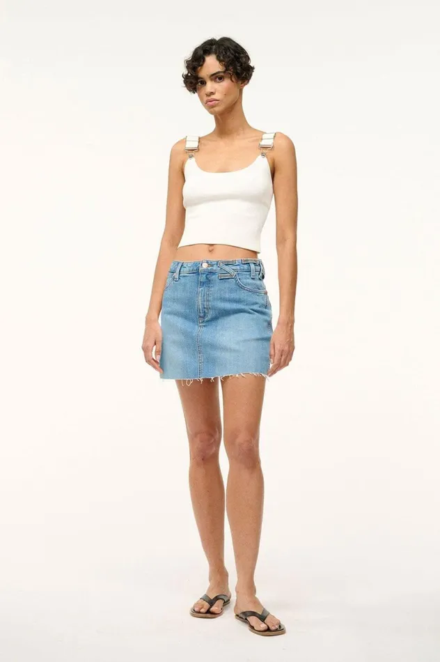Women Denim STAUD STAUD WRANGLER THE MINI SKIRT