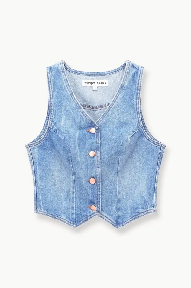 Women Denim STAUD STAUD WRANGLER THE VEST Women Denim STAUD STAUD WRANGLER THE VEST