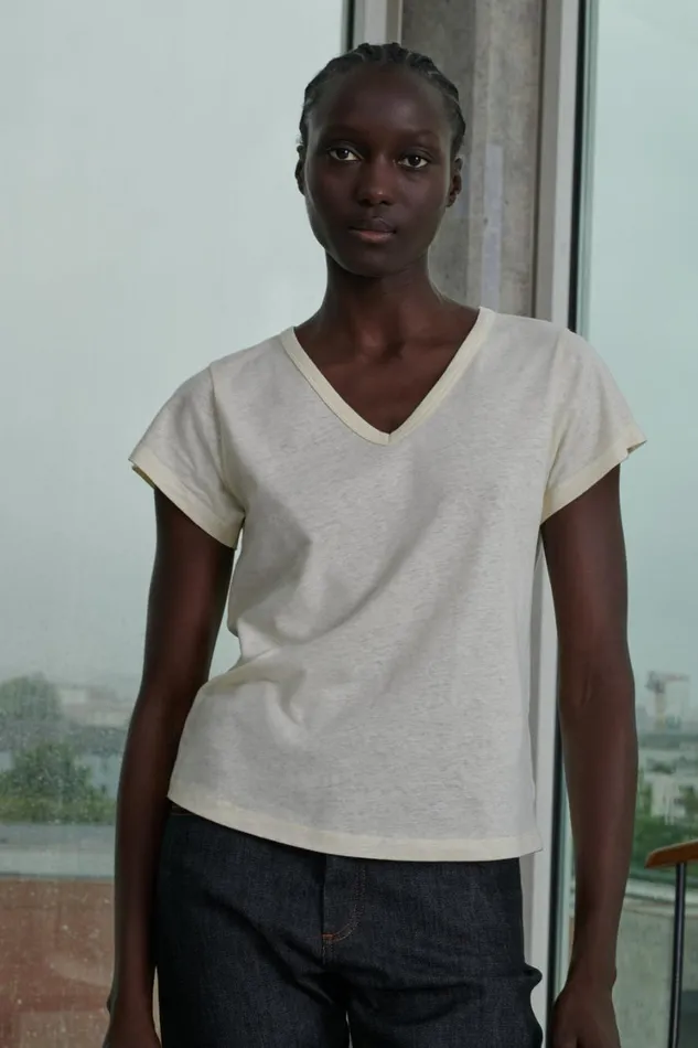 Women DOMINIQUE TEESHIRT Offwhite Soeur TShirts and Sweatshirts
