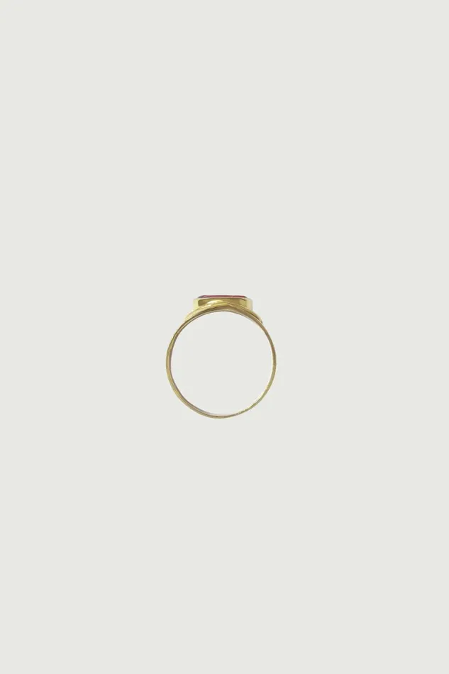Women DRAG SIGNET RING Gold Soeur Jewellery