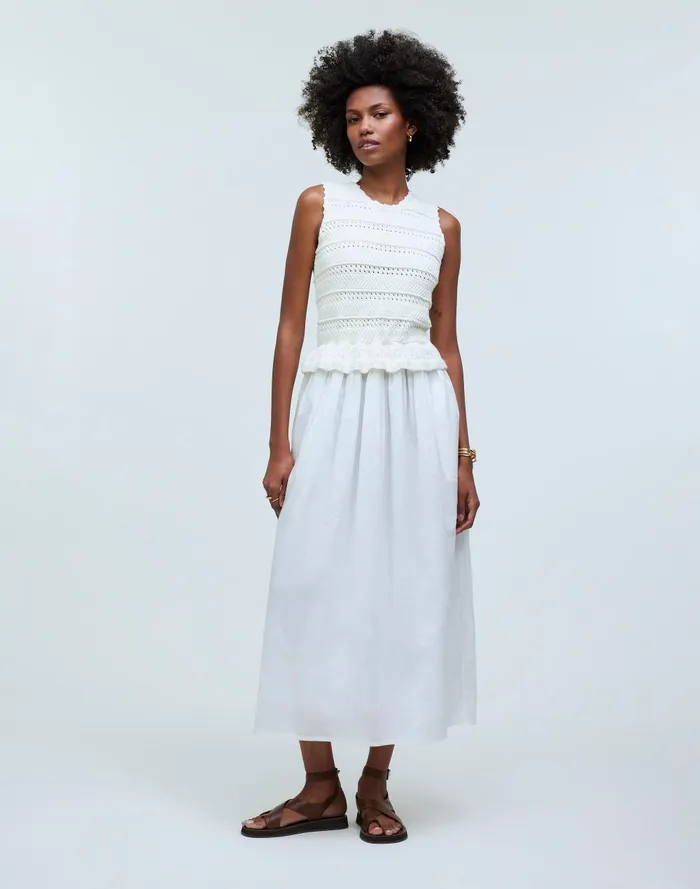 Women Dresses Madewell Banjanan Heather Crochet Dress