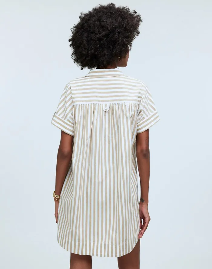 Women Dresses Madewell Collared ButtonFront Mini Shirtdress