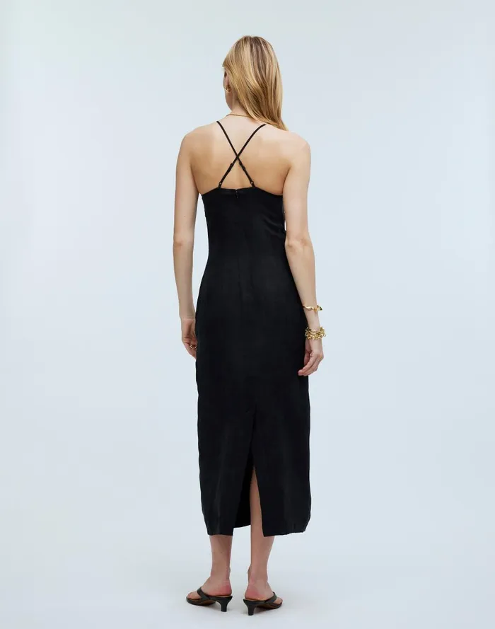 Women Dresses Madewell Crisscross Midi Slip Dress In CuproBlend