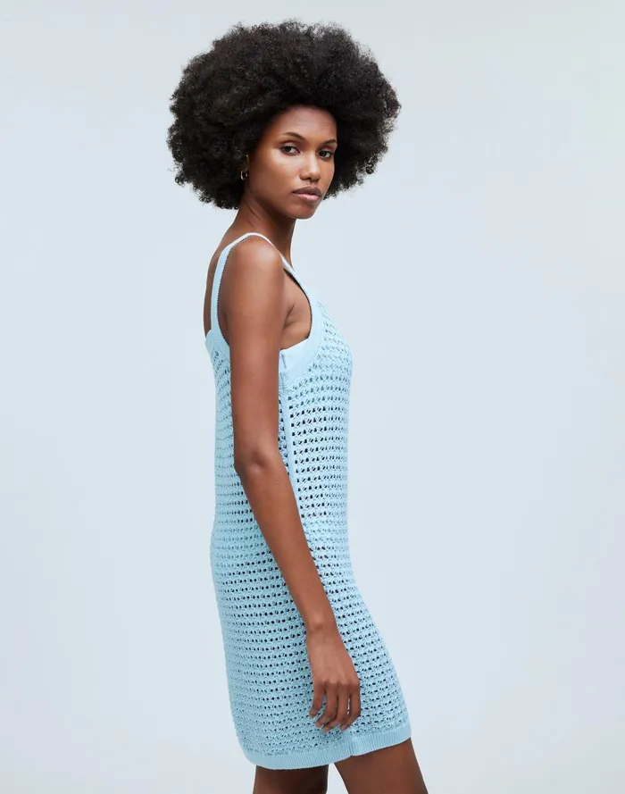 Women Dresses Madewell Crochet Cutaway CoverUp Midi Dress