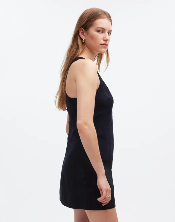 Women Dresses Madewell CrossBack ALine Mini Dress In Linen