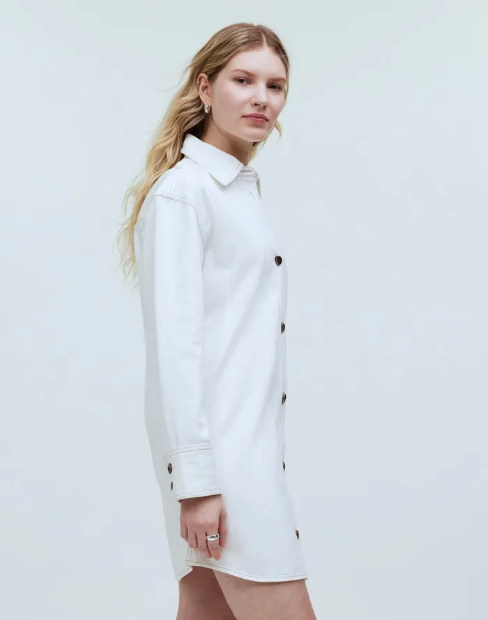 Women Dresses Madewell Denim Oversized Mini Shirtdress