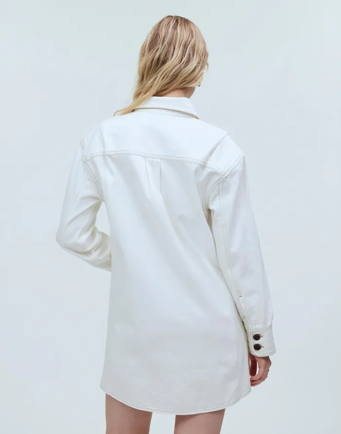 Women Dresses Madewell Denim Oversized Mini Shirtdress