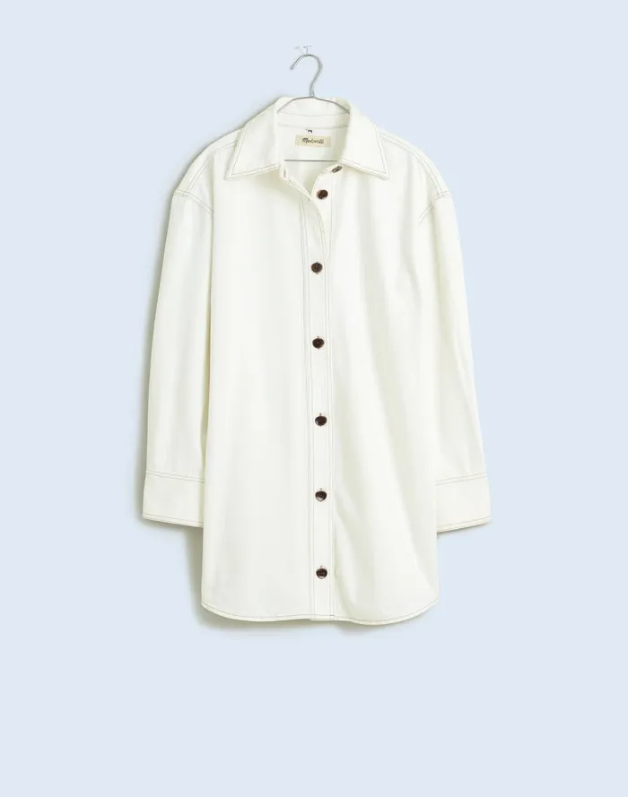 Women Dresses Madewell Denim Oversized Mini Shirtdress