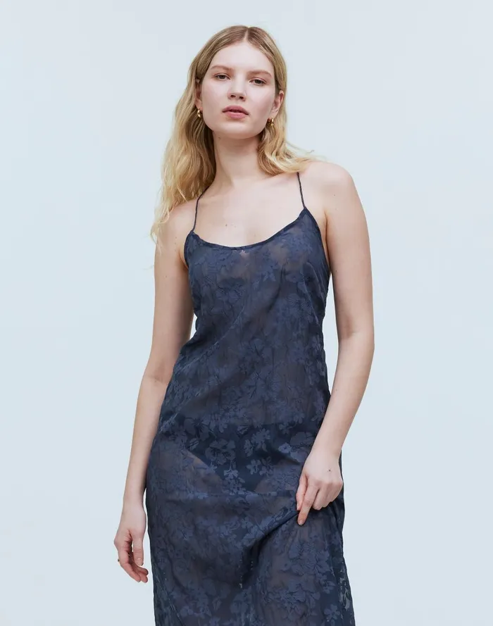 Women Dresses Madewell Floral Halter CoverUp Midi Dress