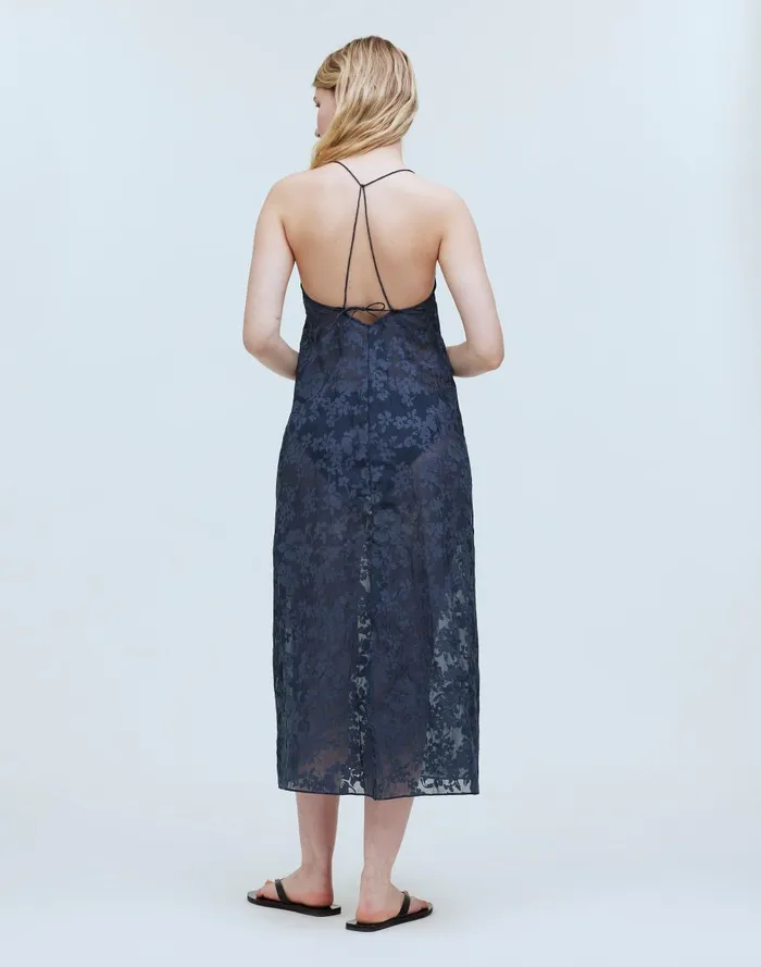 Women Dresses Madewell Floral Halter CoverUp Midi Dress